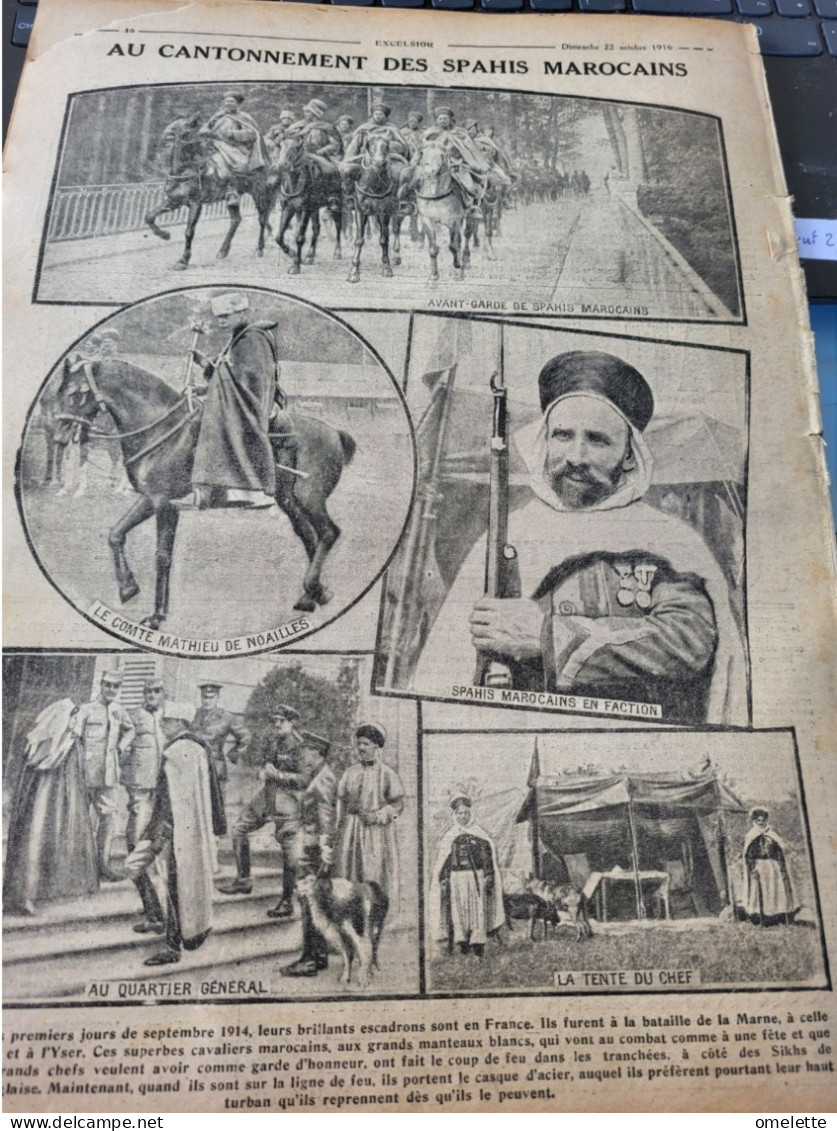 EXCELSIOR 16/ ROI ESPAGNE ET ENFANTS /AVIATEURS HARON HEURTEAUX /RAID SALONIQUE BUCAREST LOUIS NOEL/MAROC SPAHIS - General Issues