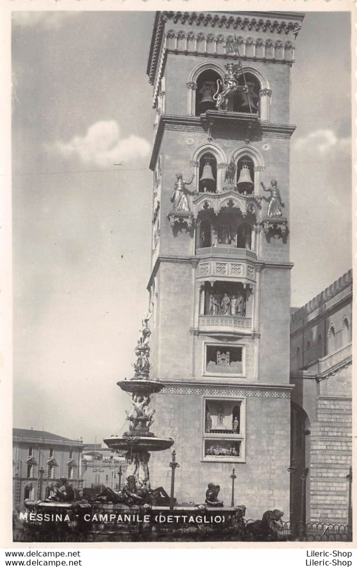 VINTAGE ORIGINAL POSTCARD ± 1950 - MESSINA CAMPANILE DETTAGLIO - Ed. CARISME - Messina