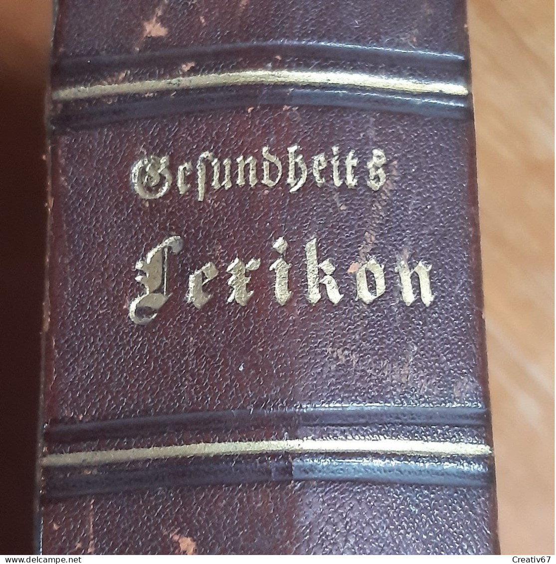 Gesundheit Lexikon Von Dr. Ruff 1882 Illustré Relié Cuir Très Bon état Selon Photos (cs) - Wörterbücher 