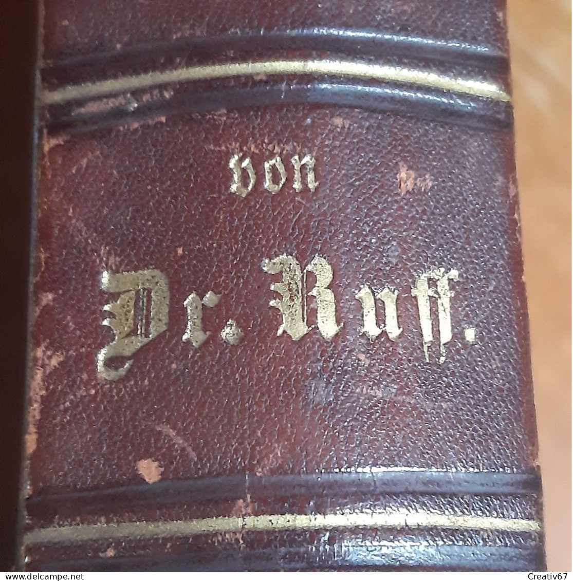 Gesundheit Lexikon Von Dr. Ruff 1882 Illustré Relié Cuir Très Bon état Selon Photos (cs) - Wörterbücher 