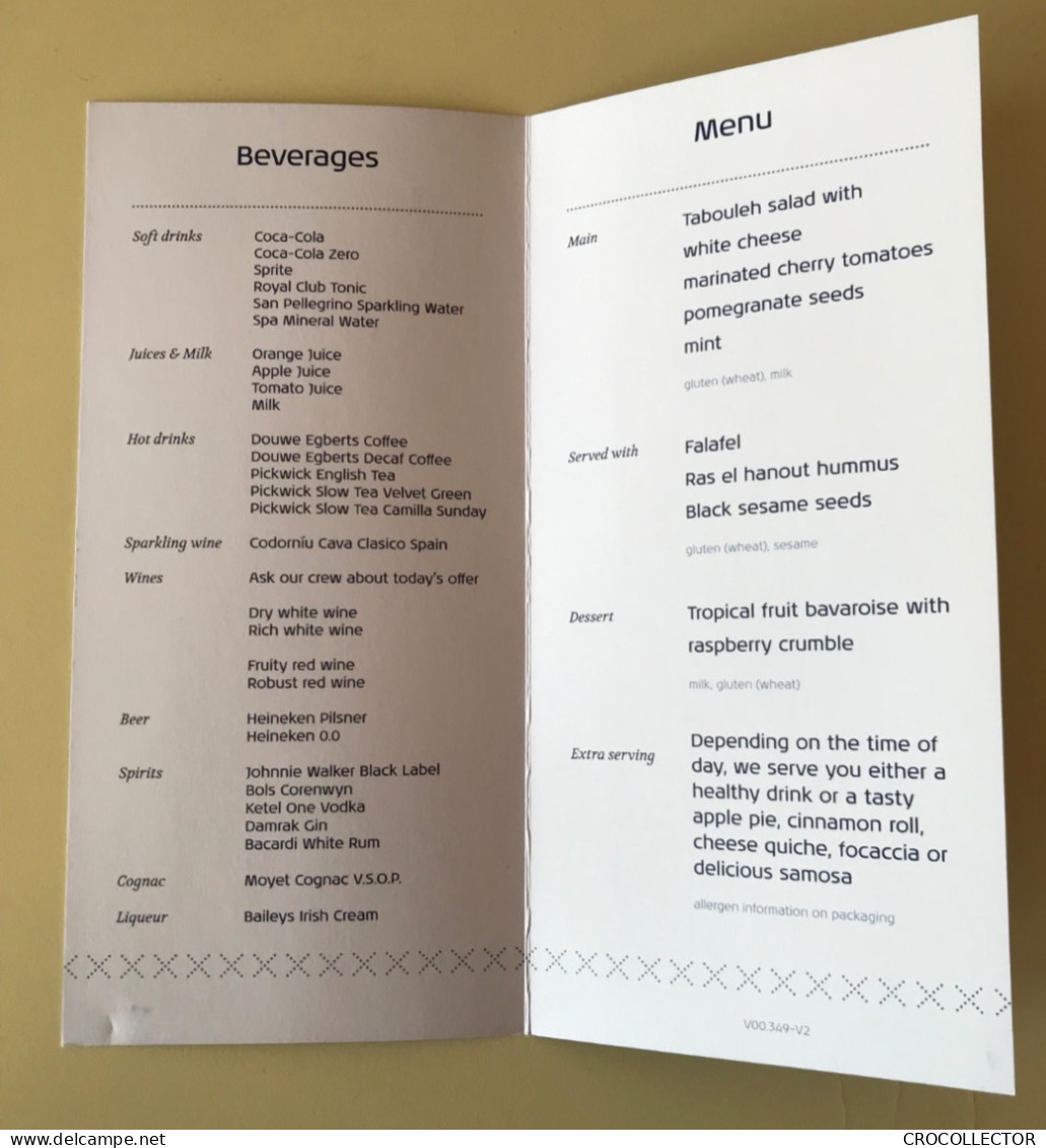 KLM Menu V00.349-V2 - Menus