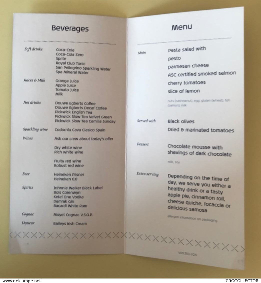 KLM Menu V00.350-V2A - Menu