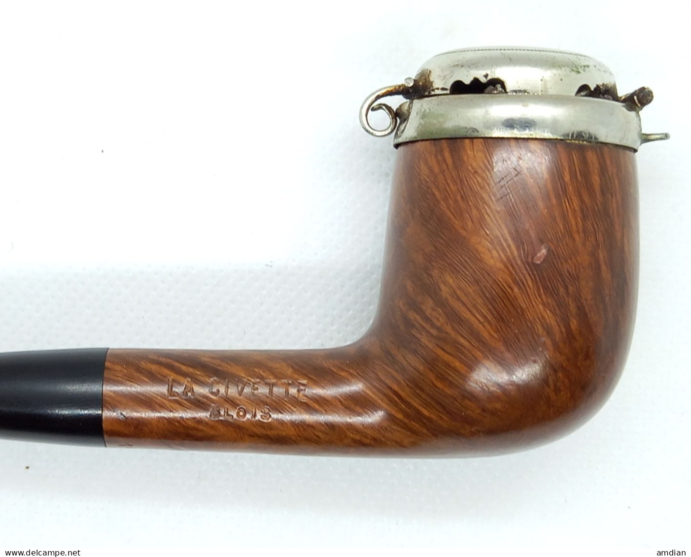 CHACOM NAVIGATOR 110 Straight Billiard Pipe with Cap, Used Vintage Smoking Tobacco Pipe / Pfeife