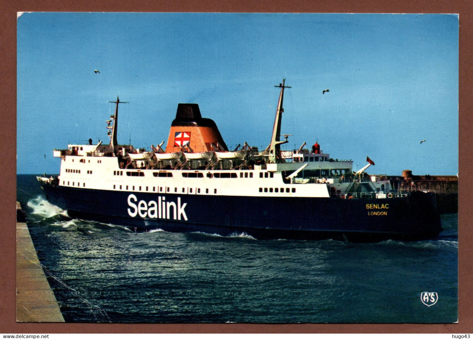 (RECTO / VERSO) DIEPPE - LE CAR FERRY SENLA -  CPSM GF - 76 - Pétroliers