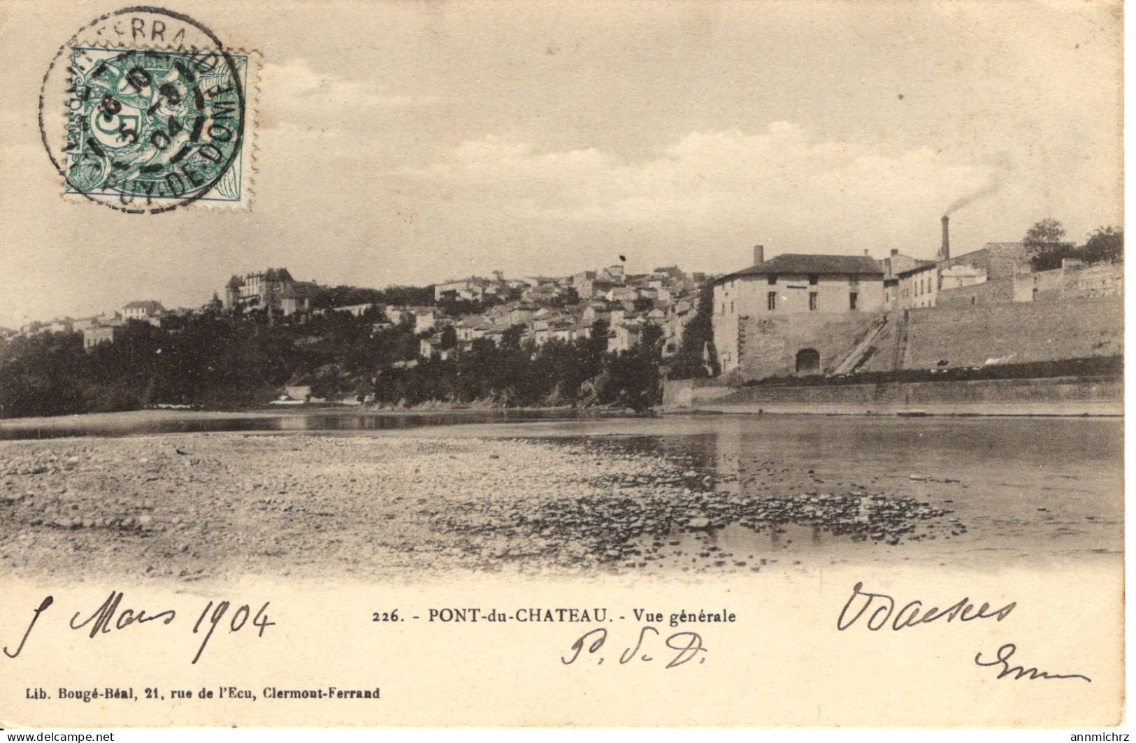 VUE GENERALE 1904 - Pont Du Chateau