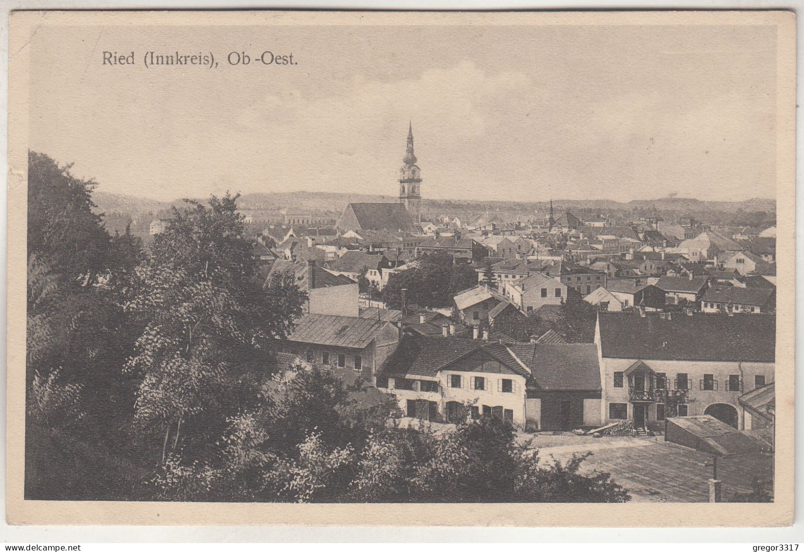 C7661) RIED Im Innkreis - Ob. Oest - Häuser Kirche ALT 1924 - Ried Im Innkreis