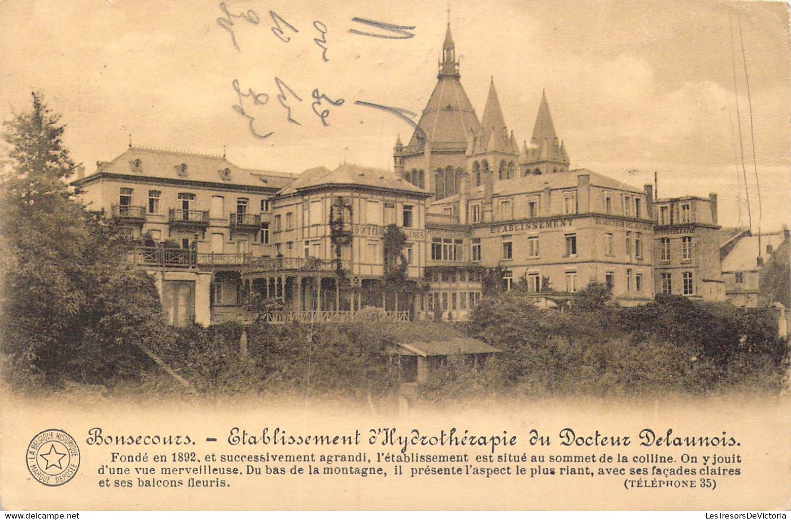 FRANCE - 76 - Bonsecours - Etablissement D'Hydrothérapie Du Docteur Delaunois - Carte Postale Ancienne - Bonsecours