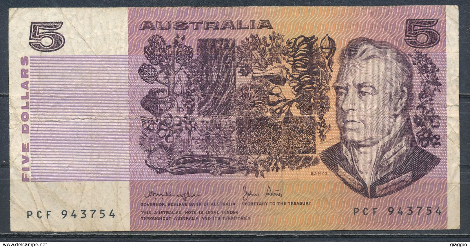 °°° AUSTRALIA 5 DOLLARS 1979 °°° - 1974-94 Australia Reserve Bank (paper Notes)