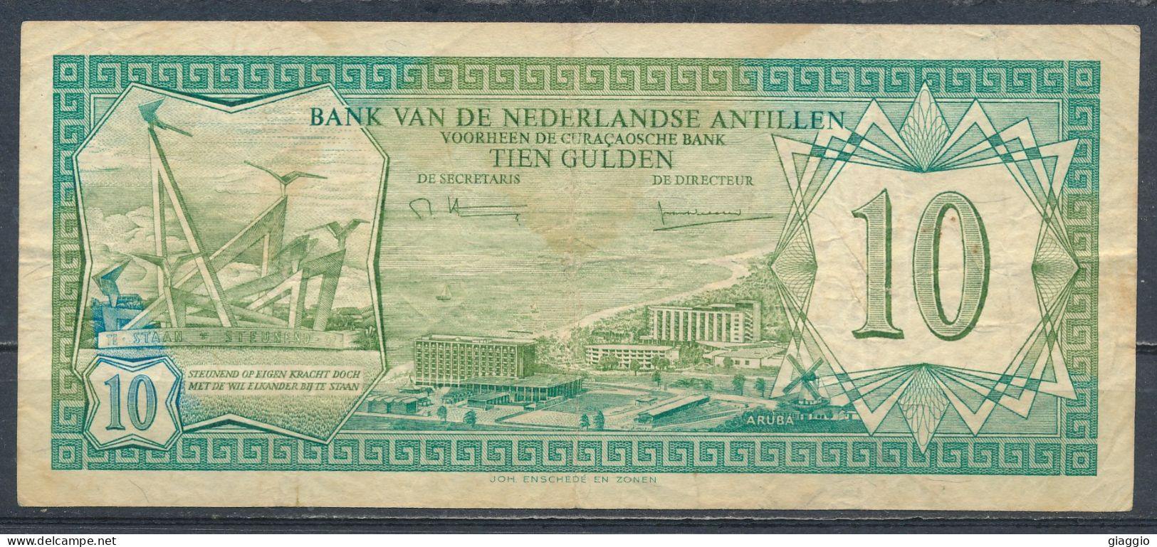 °°° NEDERLANDSE ANTILLEN 10 GULDEN 1979 °°° - Niederländische Antillen (...-1986)