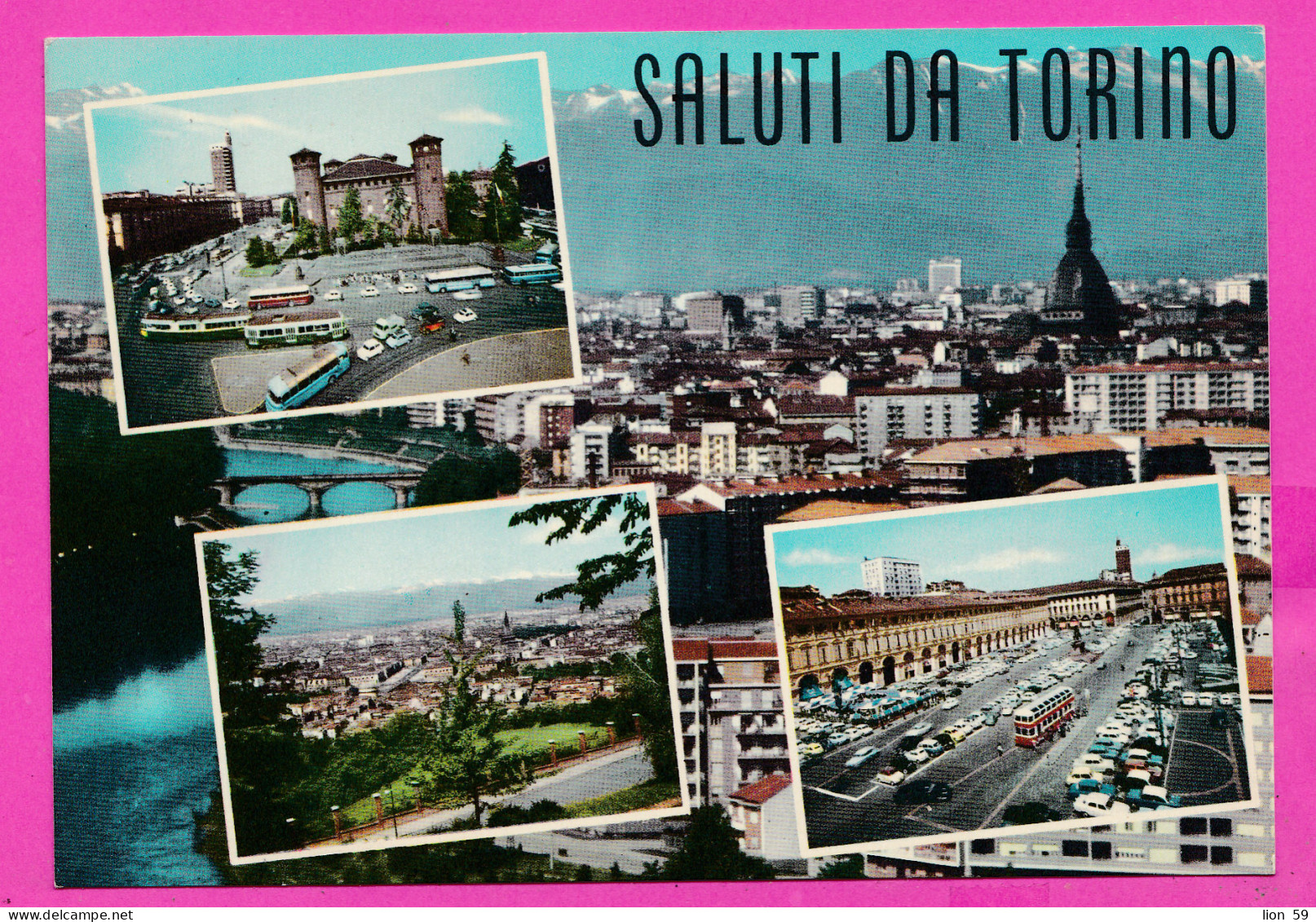 290913 / Italy - Torino (Turin) - Piazza Castello Lato Monumento Duca D'Aosta Panorama Piazza S. Carlo Bus Car PC 48 - Collections & Lots