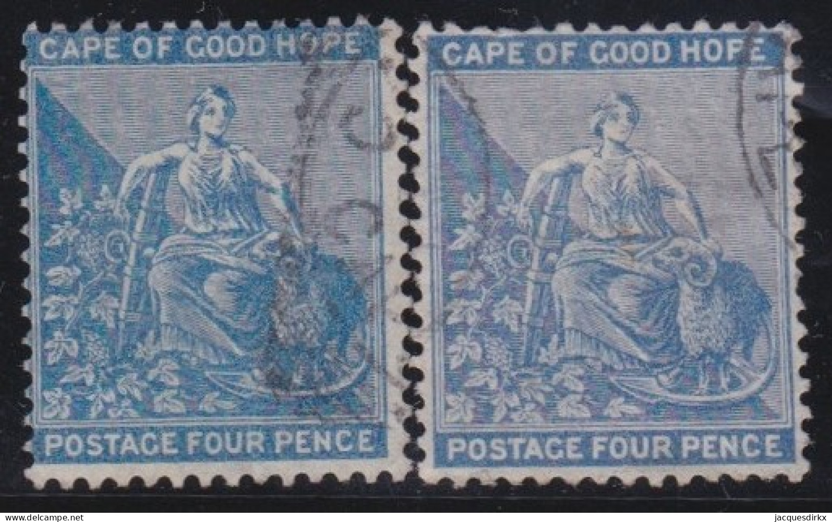 Cape Of Good Hope          .   SG    .   30+30b  (2 Scans)     .    O   .      Cancelled - Cape Of Good Hope (1853-1904)