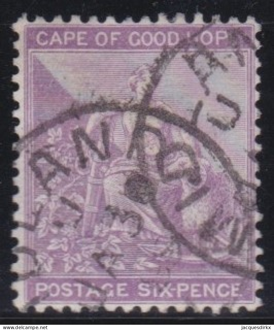 Cape Of Good Hope          .   SG    .  52    .    O   .      Cancelled - Kaap De Goede Hoop (1853-1904)