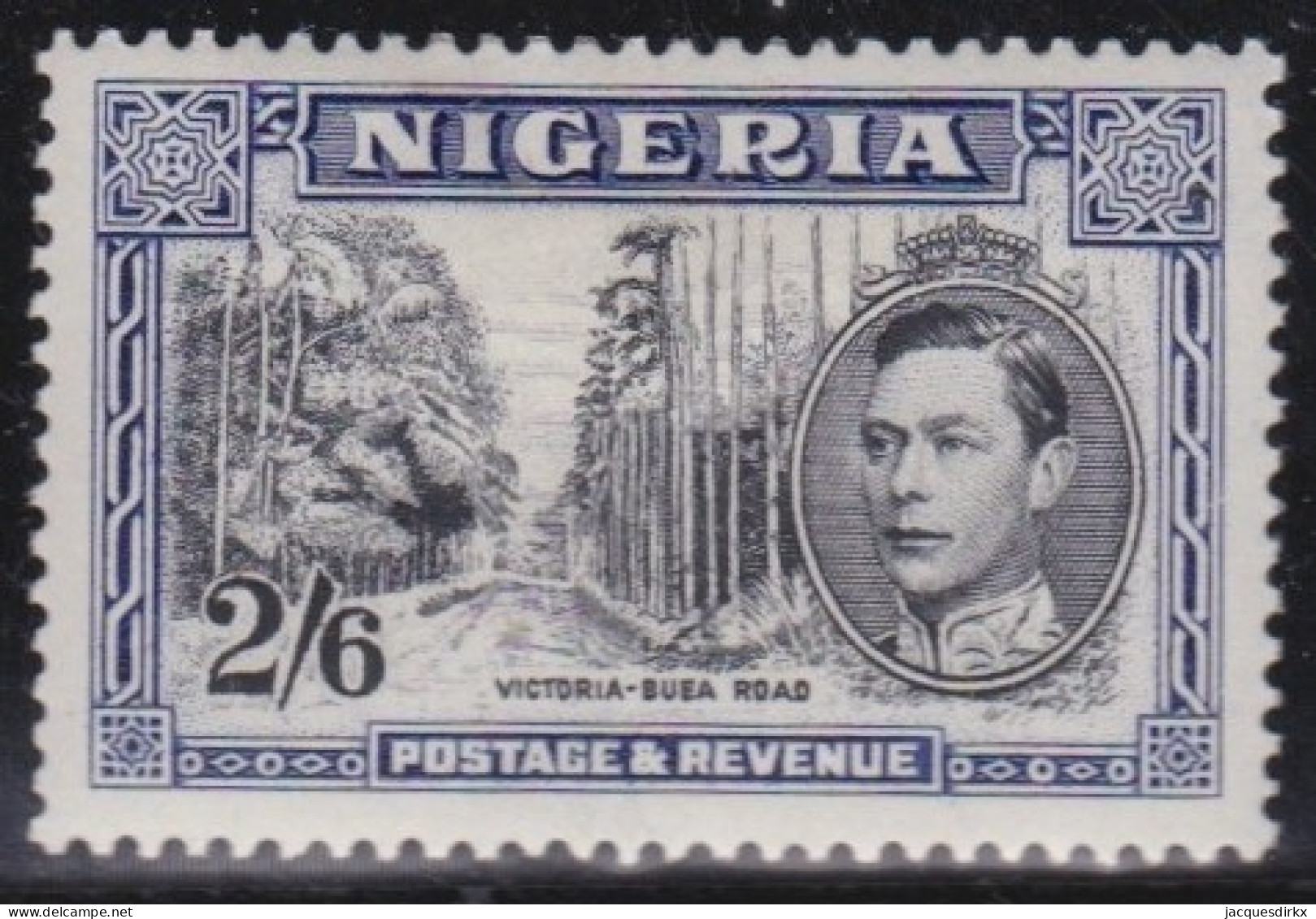 Nigeria       .   SG    .    58 Ab  Deep Blue  (2 Scans)   .       *      .       Mint-hinged - Nigeria (...-1960)
