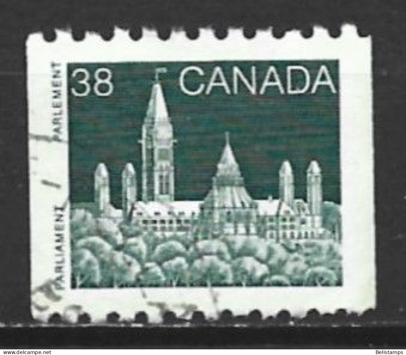 Canada 1989. Scott #1194A (U) Parliament (Library) - Coil Stamps