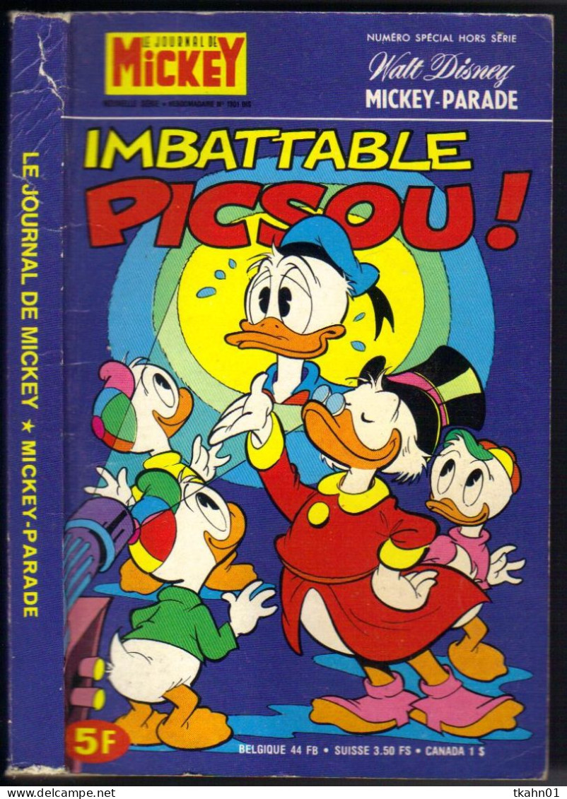 MICKEY-PARADE N° 1301-BIS " IMBATTABLE PICSOU " DE 1977 - Mickey Parade