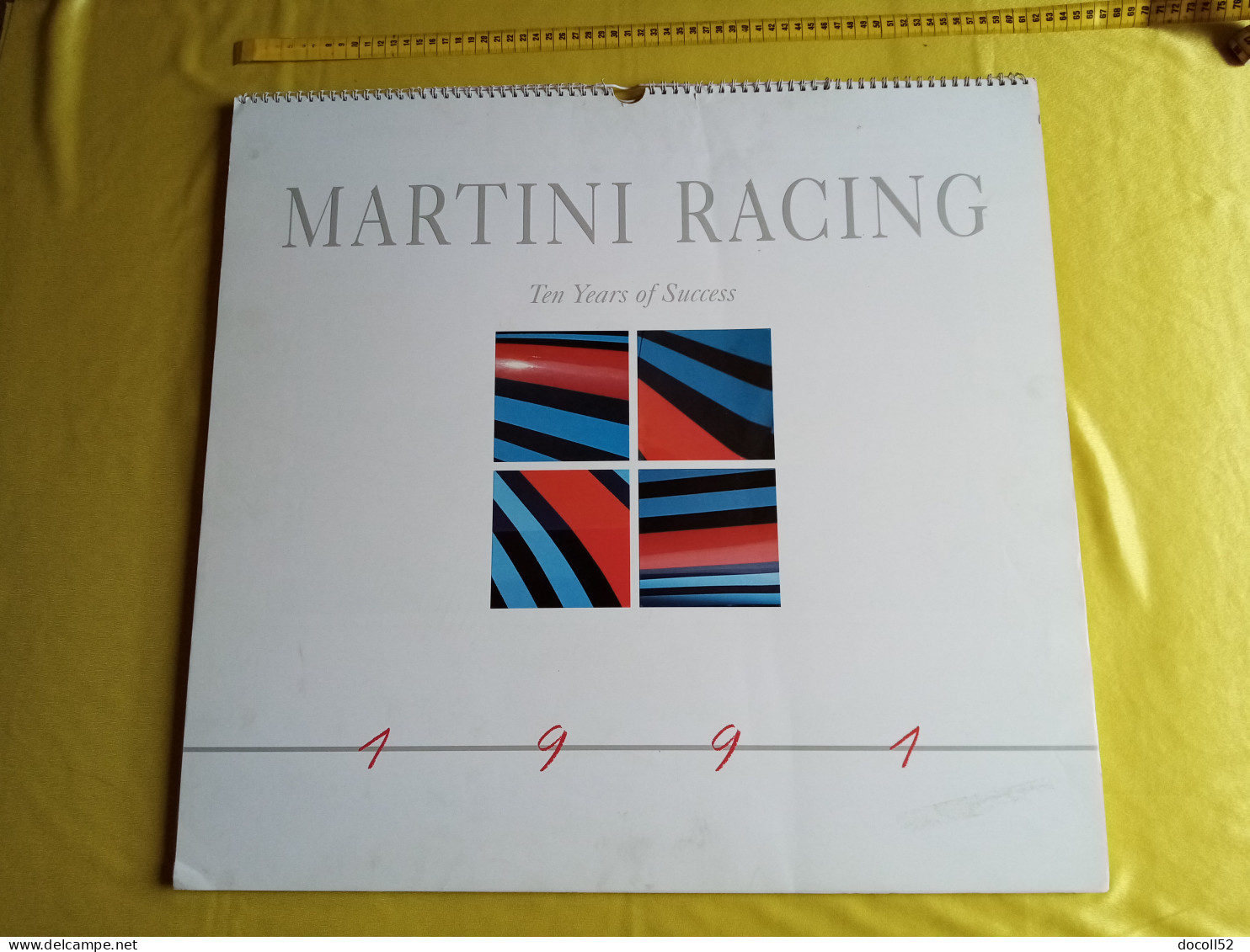 LOT DE 7 TRES GRANDS CALENDRIERS DE CONCESSIONNAIRES LANCIA DELTA HF MARTINI RALLYE 1990/91/92/93/94 - 8 KGS EN TOUT