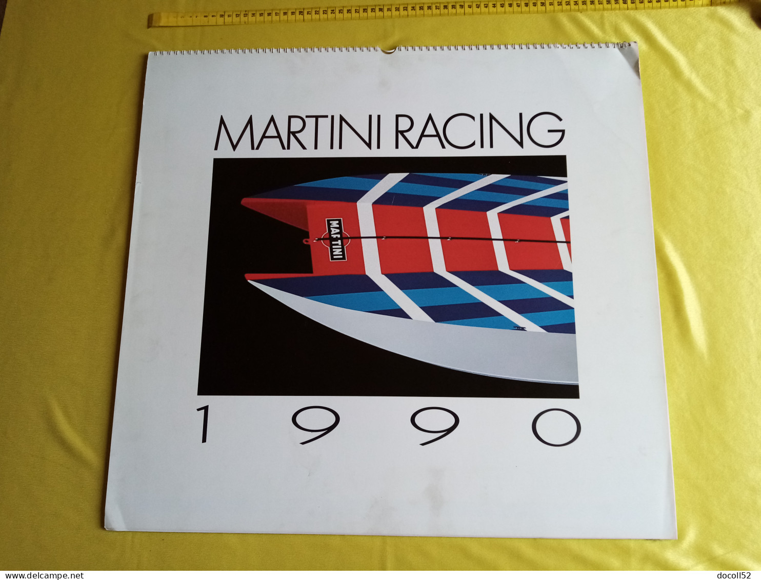 LOT DE 7 TRES GRANDS CALENDRIERS DE CONCESSIONNAIRES LANCIA DELTA HF MARTINI RALLYE 1990/91/92/93/94 - 8 KGS EN TOUT