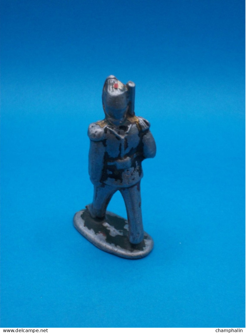 Figurine Aluminium Soldat Quiralu Français Ecole Saint-Cyr Elève Officier - Fusil Cassé - Armée Militaire Guerre - Quiralu