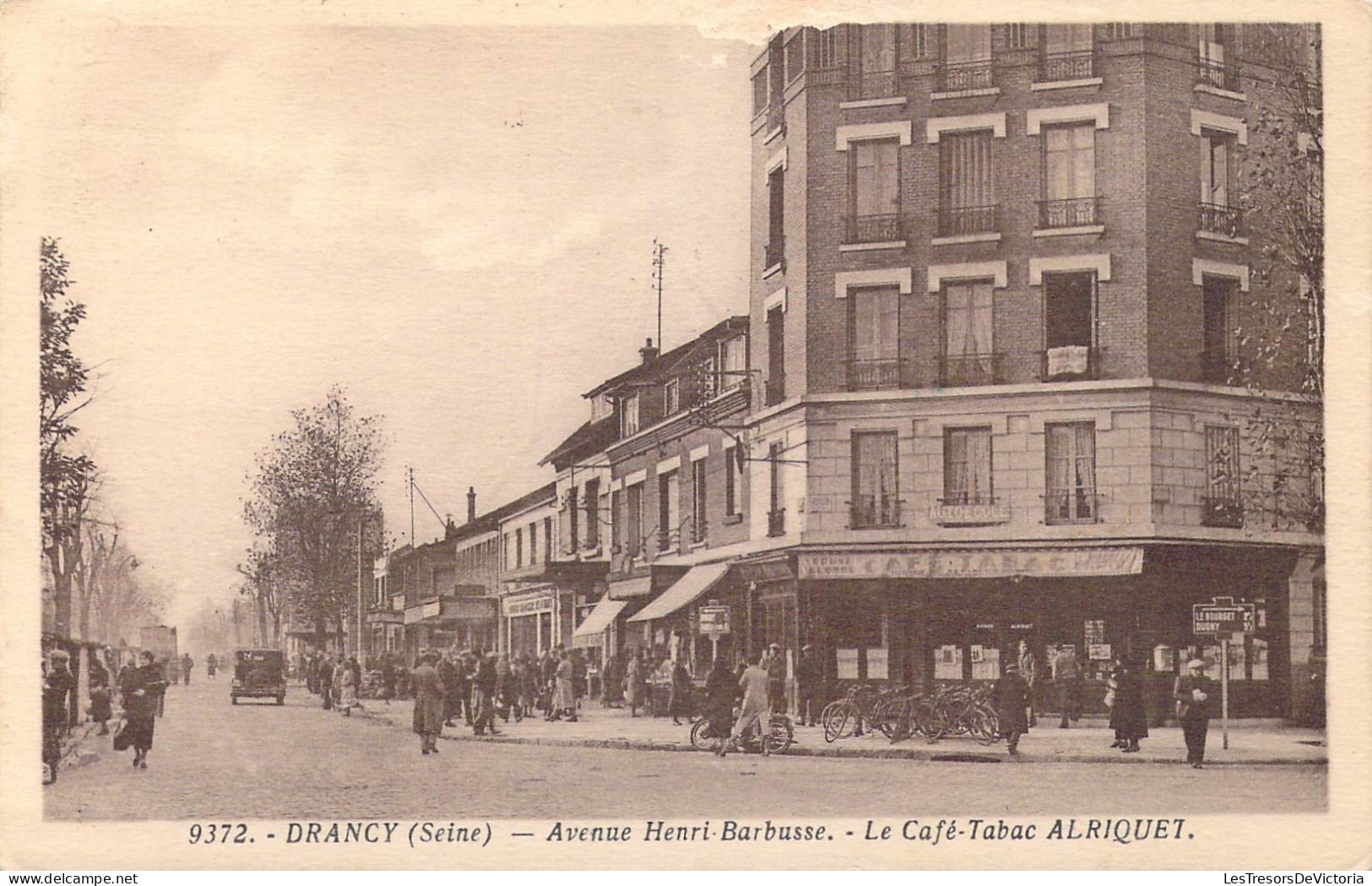 FRANCE - 93 - Drancy - Avenue Henri-Barbusse - Le Café-Tabac Alriquet - Carte Postale Ancienne - Drancy