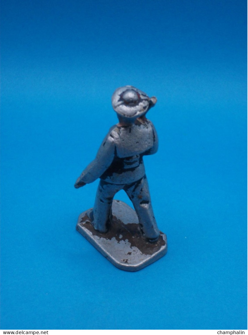 Figurine Aluminium Soldat Quiralu Français Marin Défilant - Fusil Cassé - Armée Militaire Guerre Matelot Défilé Marine - Quiralu