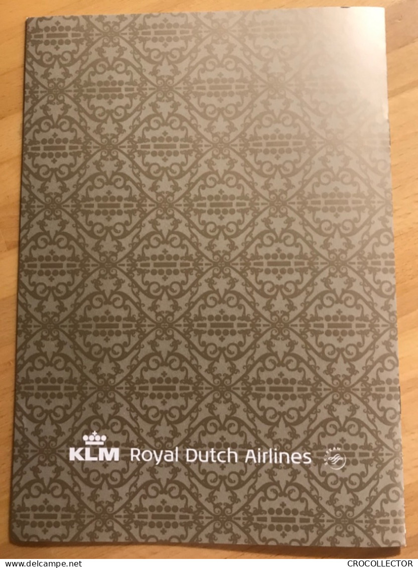 KLM Business Class Wines Menu - Menu
