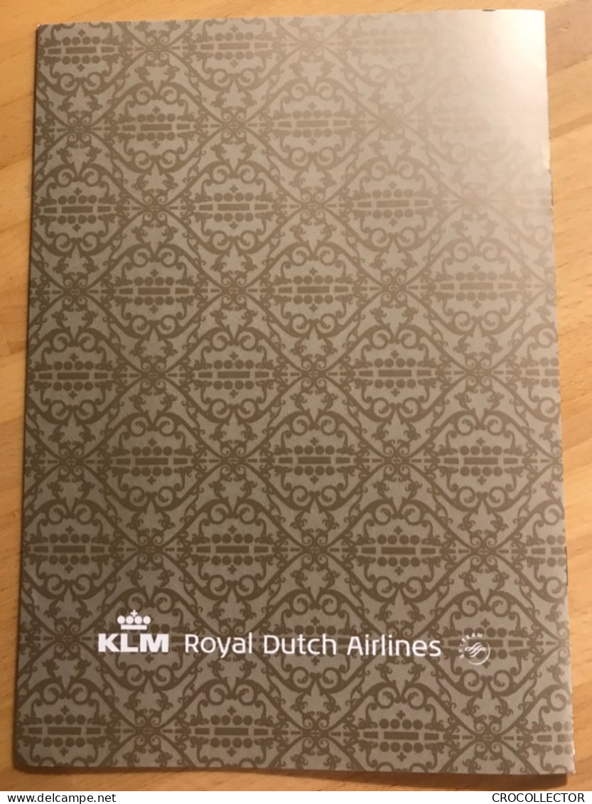 KLM Business Class Wines Menu - Menükarten