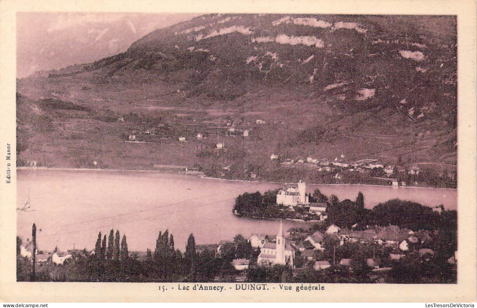 FRANCE - 74 - Duingt - Lac D'Annecy - Vue Générale - Carte Postale Ancienne - Duingt