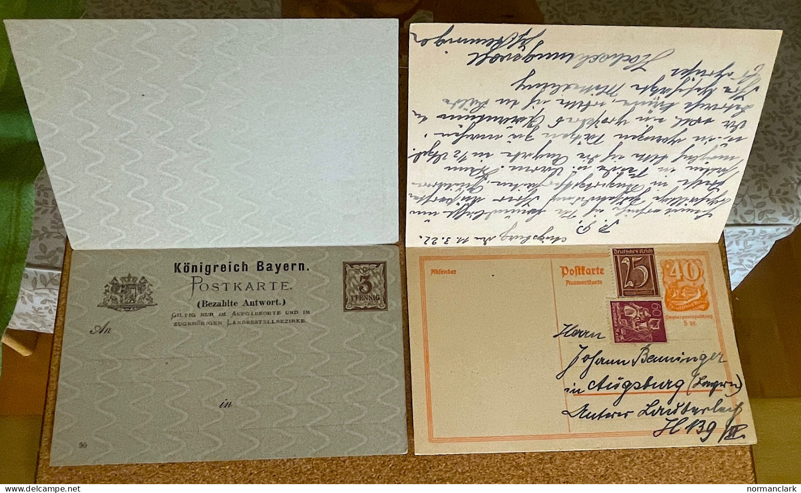 GERMANY AND STATES 1855-1922 SELECTION OF POSTAL STATIONERY MOSTLY USED (7) - Collections & Lots