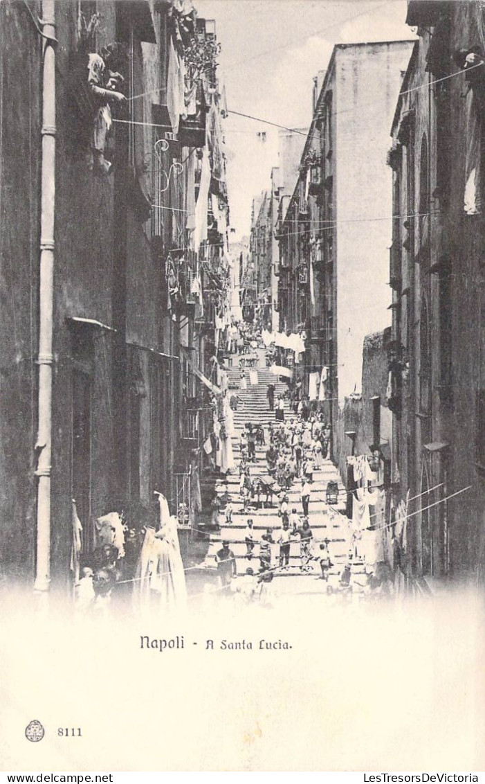NAPOLI - A Santa Lucia - Carte Postale Ancienne - Napoli (Neapel)