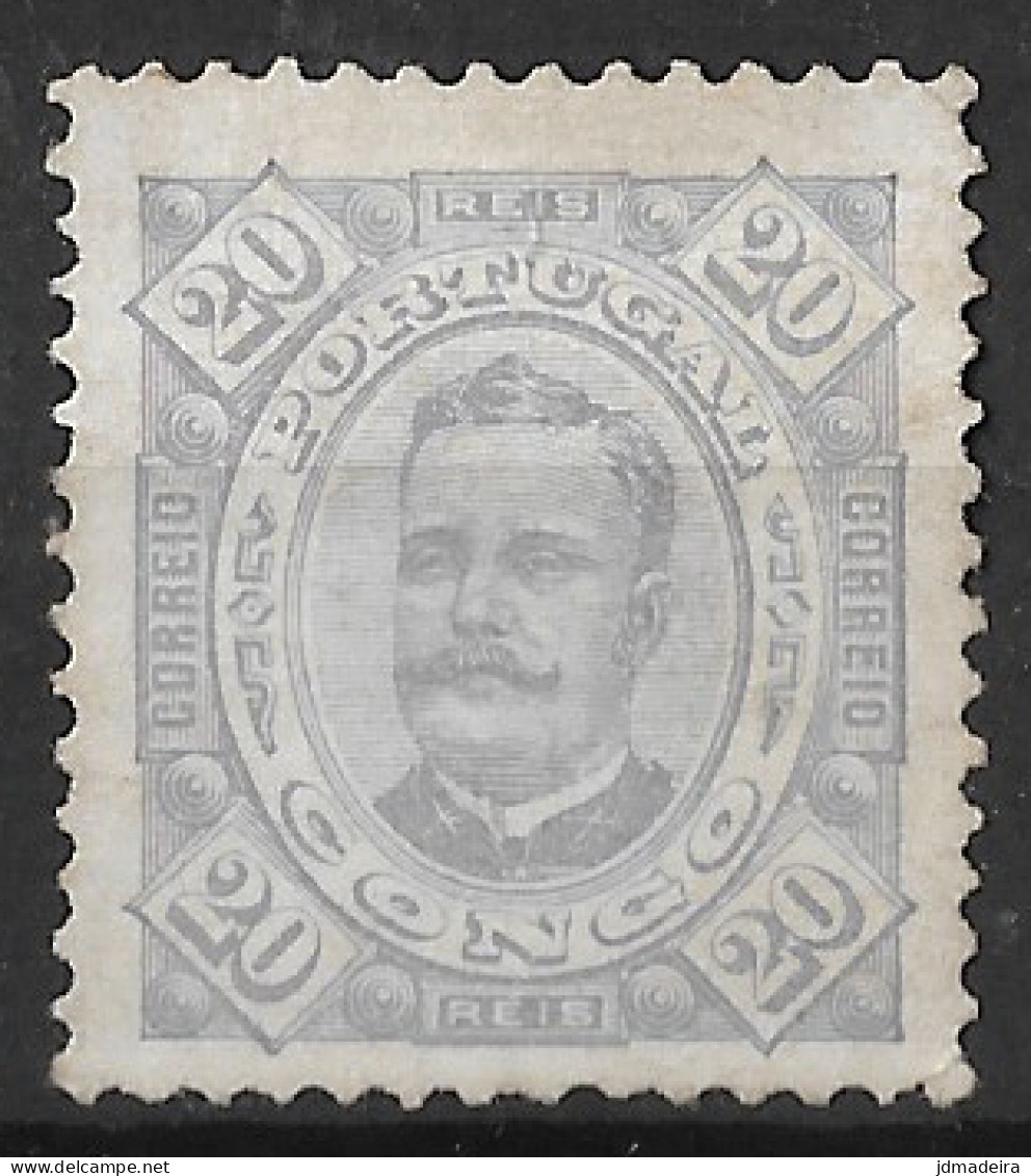 Portuguese Congo – 1894 King Carlos 20 Réis Mint Stamp - Congo Portuguesa