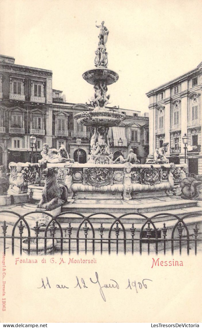 ITALIE - Messina - Fontana Di G. A. Montorsoli - Carte Postale Ancienne - Messina