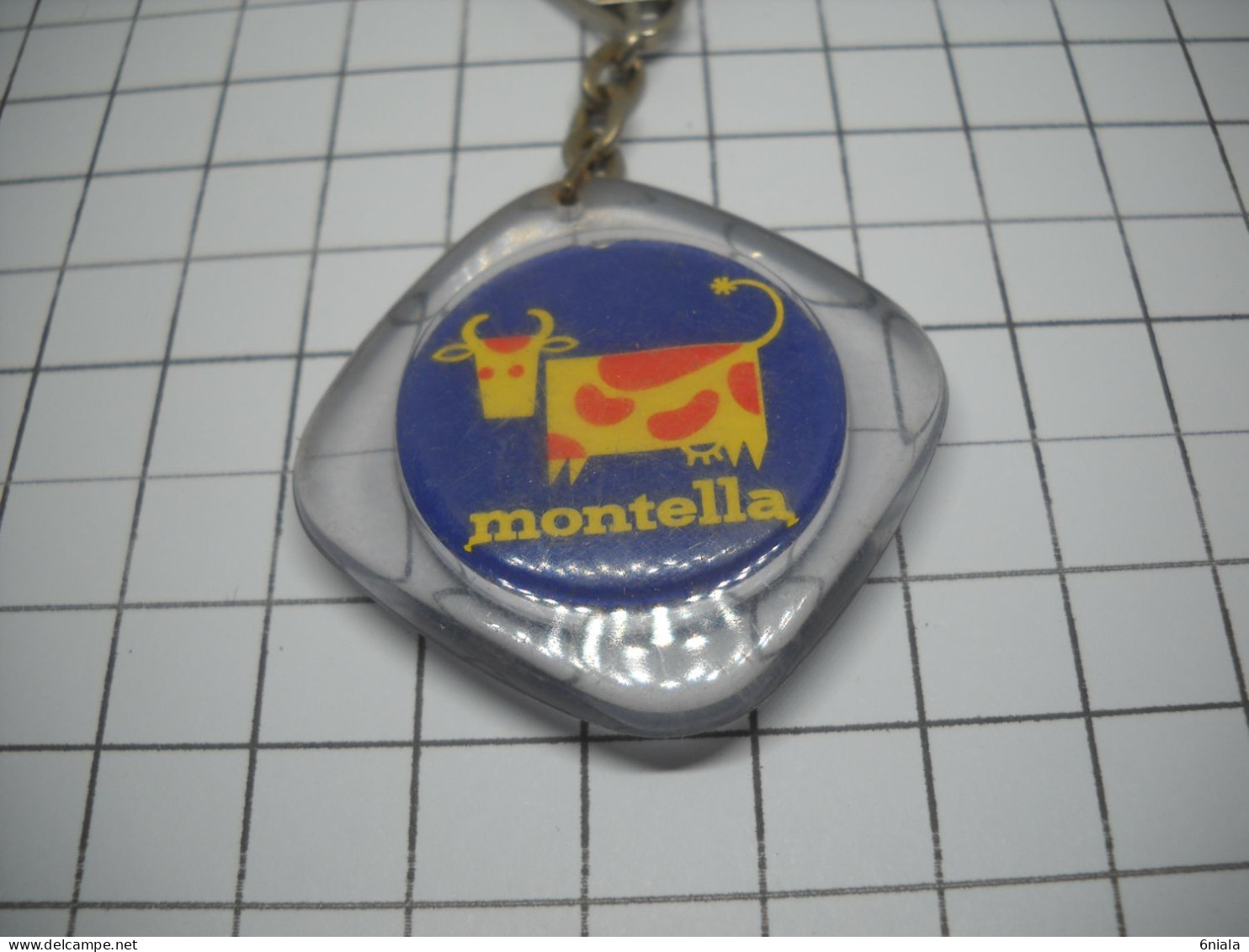 3163  Porte Clefs Clé   GERBER FROMAGE  Fondu  Pour Tartine  MONTELLA  (vache) - Portachiavi