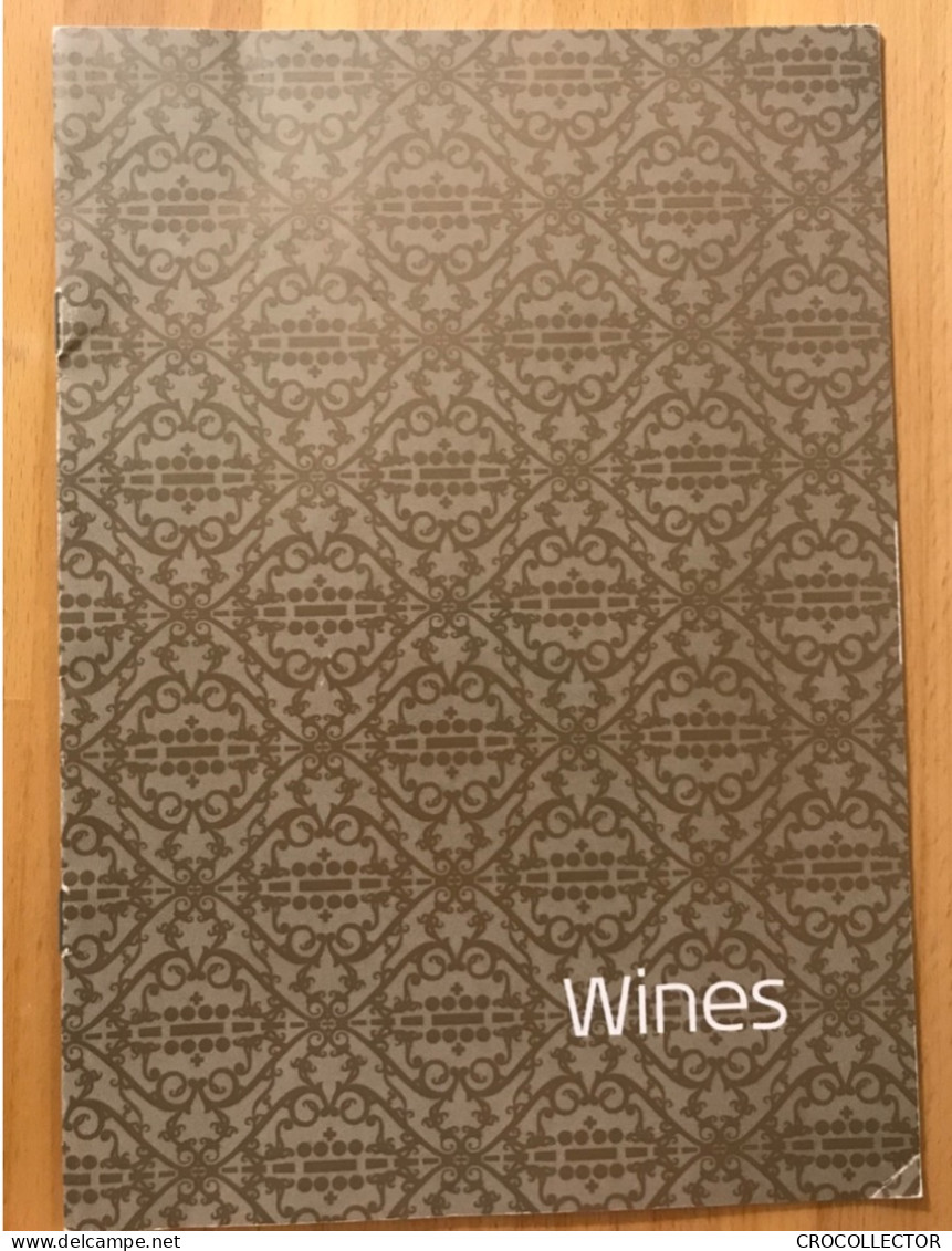 KLM Business Class Wines Menu - Menükarten