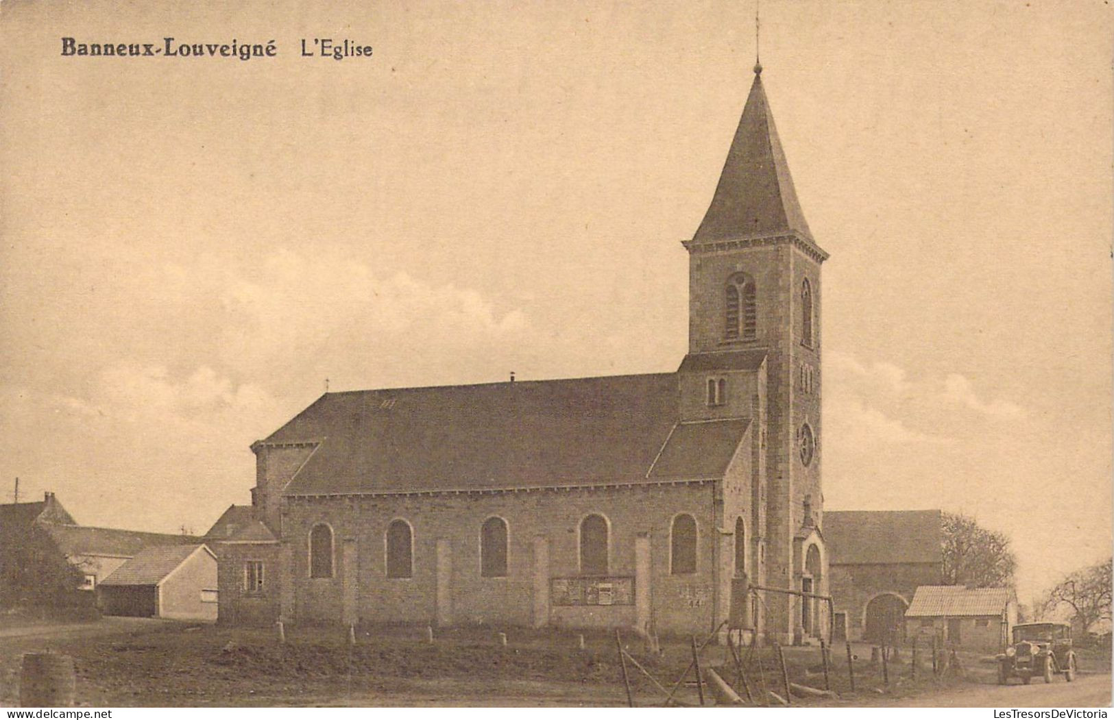 BELGIQUE - Banneux-Louveigné - L'Eglise - Carte Postale Ancienne - Autres & Non Classés