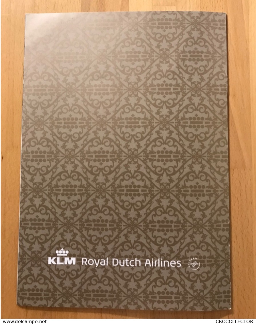 KLM Business Class Wines Menu - Menu Cards