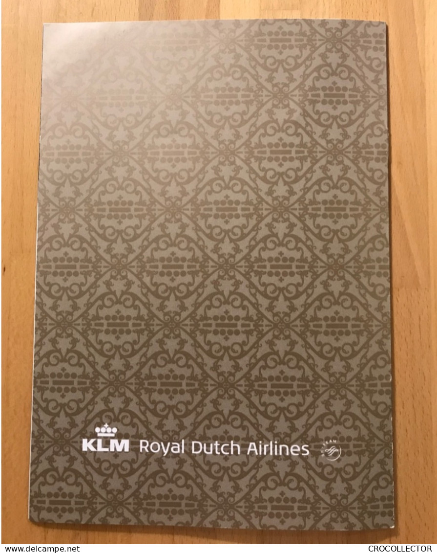 KLM Business Class Wines Menu - Menu