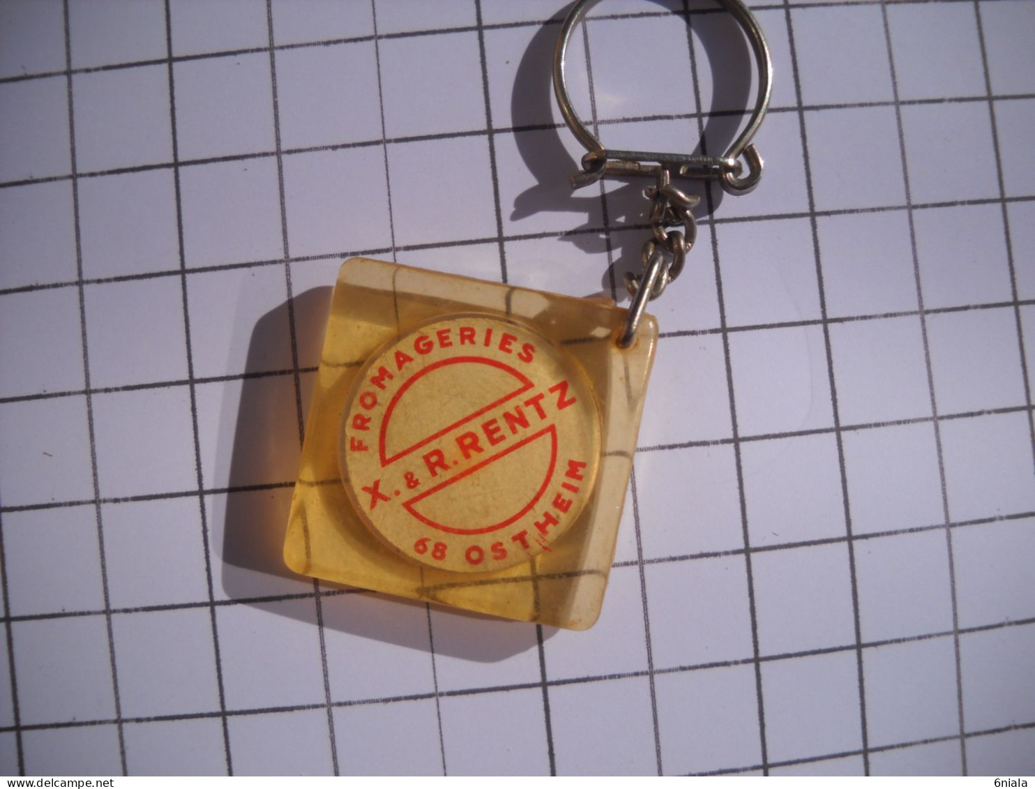 3176  Porte Clefs Clé   RENTZ  FROMAGE FROMAGERIE  68  OSTHEIM Les Petits Amis - Key-rings