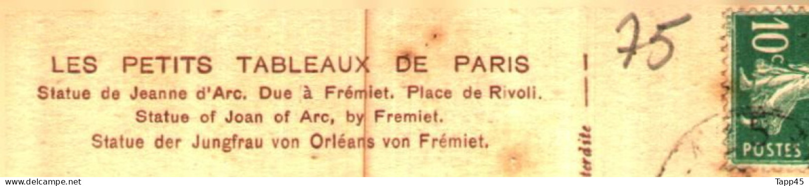 C P > Paris 75  > Environ Un Siècle > Le Lieu écrit Sur La Carte 3 En Gros/ Dans L'état Parfois Sale Mais Sans Déchirure - Statues