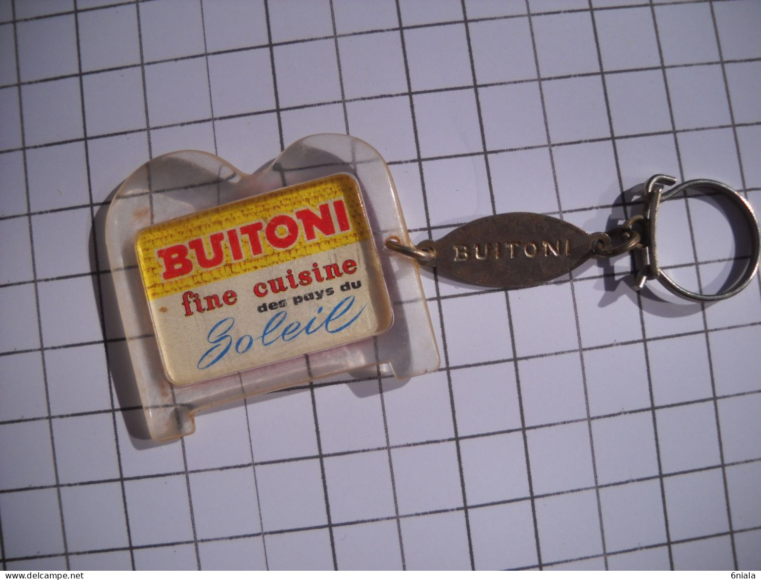 3179  Porte Clefs Clé  BUITONI Une Cuisine Des Pays Du Soleil  (boite De Conserve ) - Key-rings