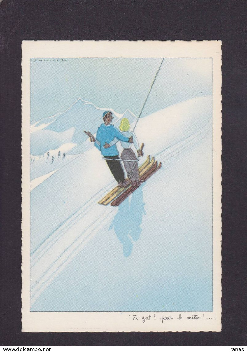 CPSM SAMIVEL Sport De Montagne Ski Non Circulé Jansol 4 - Samivel