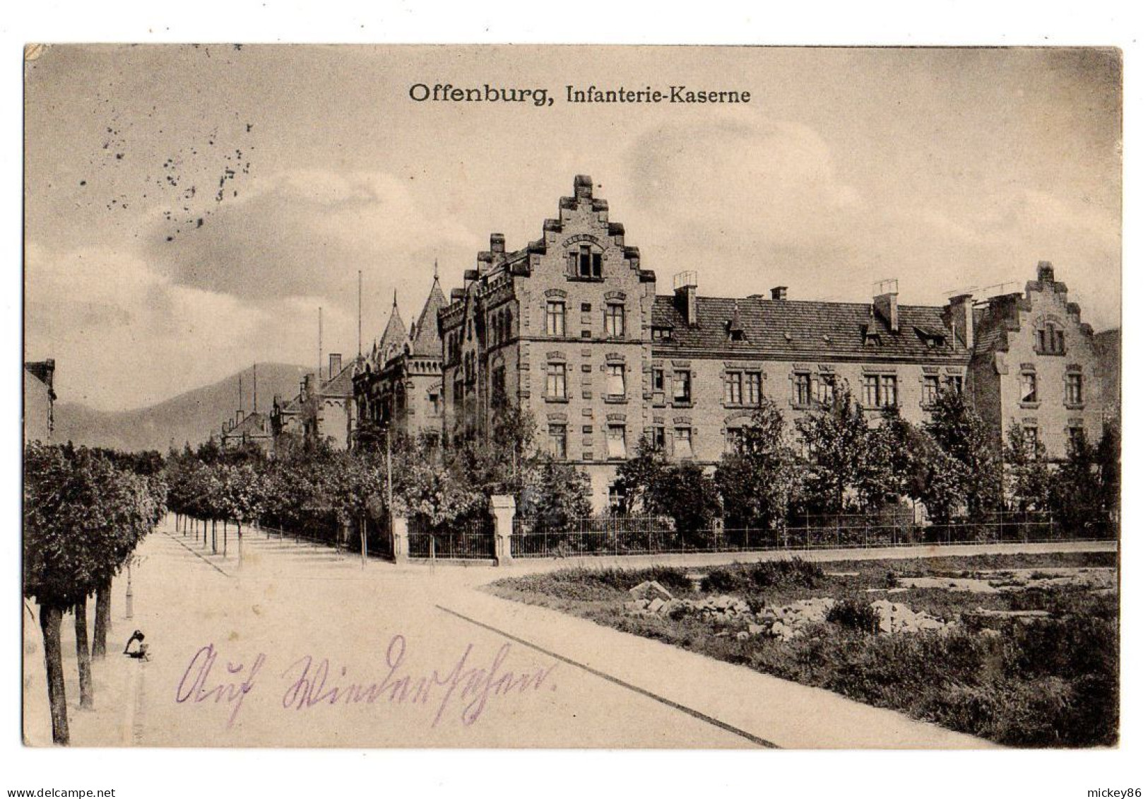 Allemagne-- OFFENBURG --1915- Infanterie-Kaserne .....cachet - Offenburg