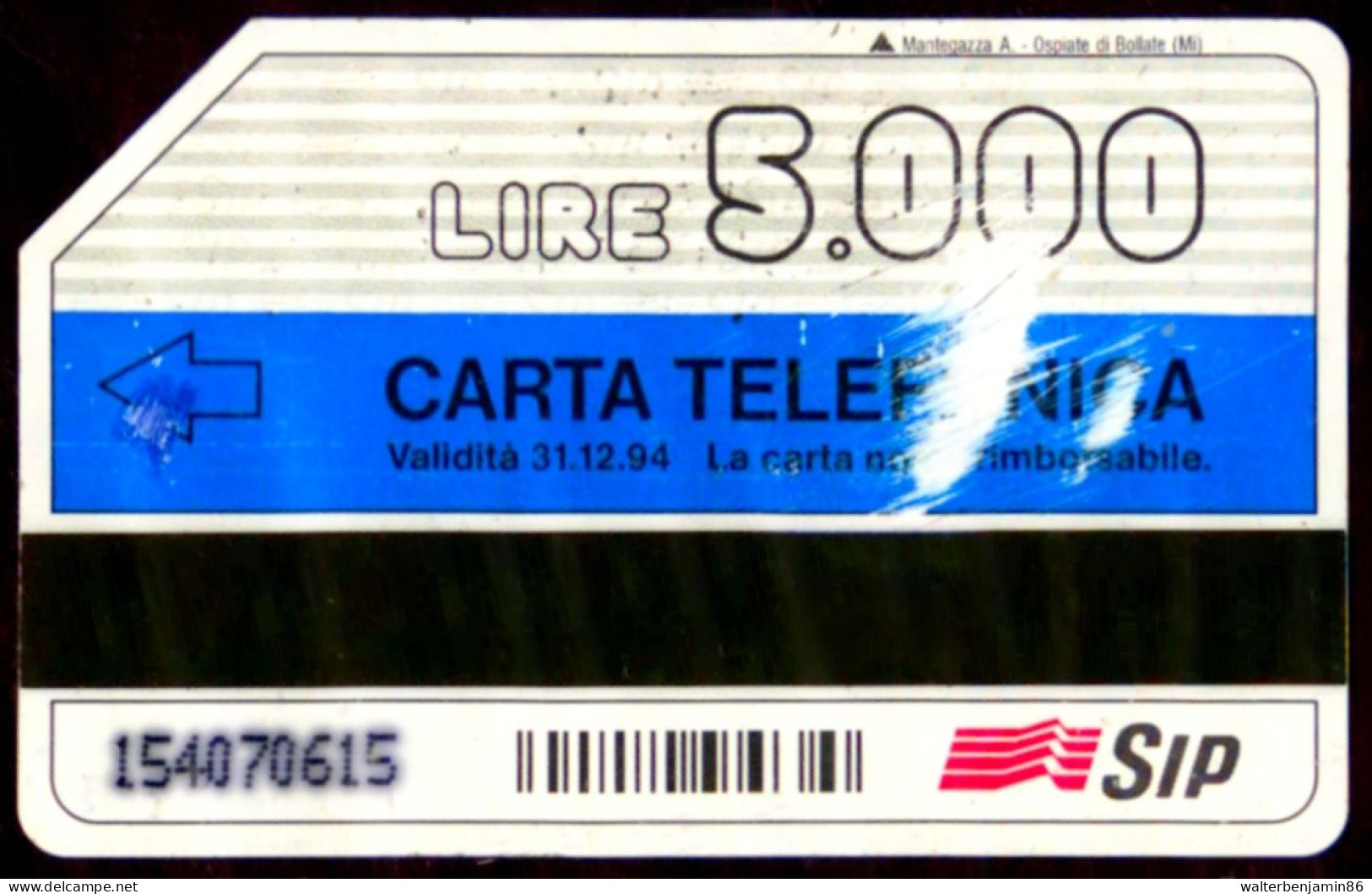 G 243 C&C 2280 SCHEDA TELEFONICA USATA TERMINILLO TERZA QUALITA' - RUINED - Erreurs & Variétés