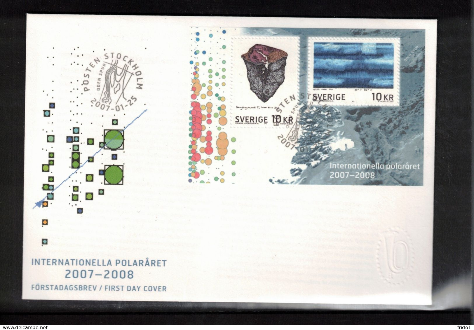 Sweden 2007 International Polar Year Block FDC - Año Polar Internacional