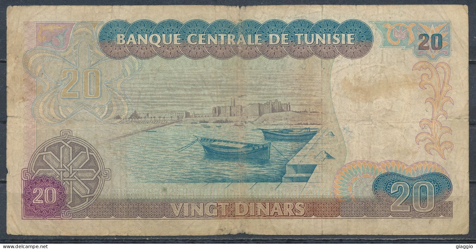 °°° TUNISIA 20 DINARS 1980 °°° - Tunisie