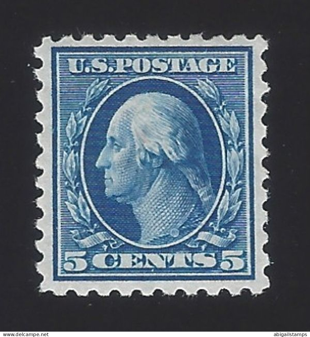 US #428 1913-15 Blue WMK 190 Perf 10 Mint OG HR VF SCV $32.50 - Neufs