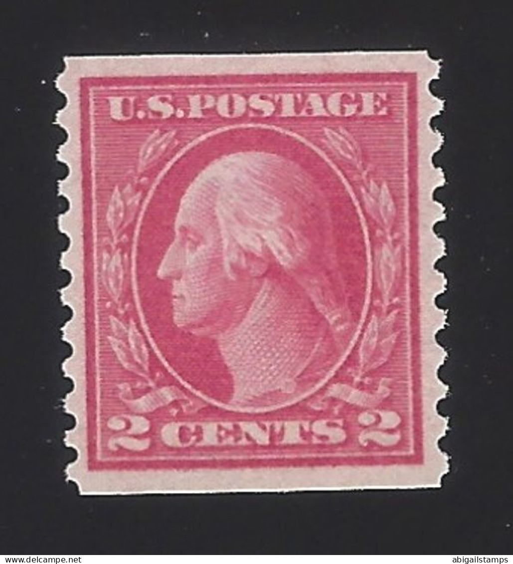US #444 1914 Carmine Wmk 190 Perf 10 Vert Mint OG LH VF SCV $50 - Unused Stamps