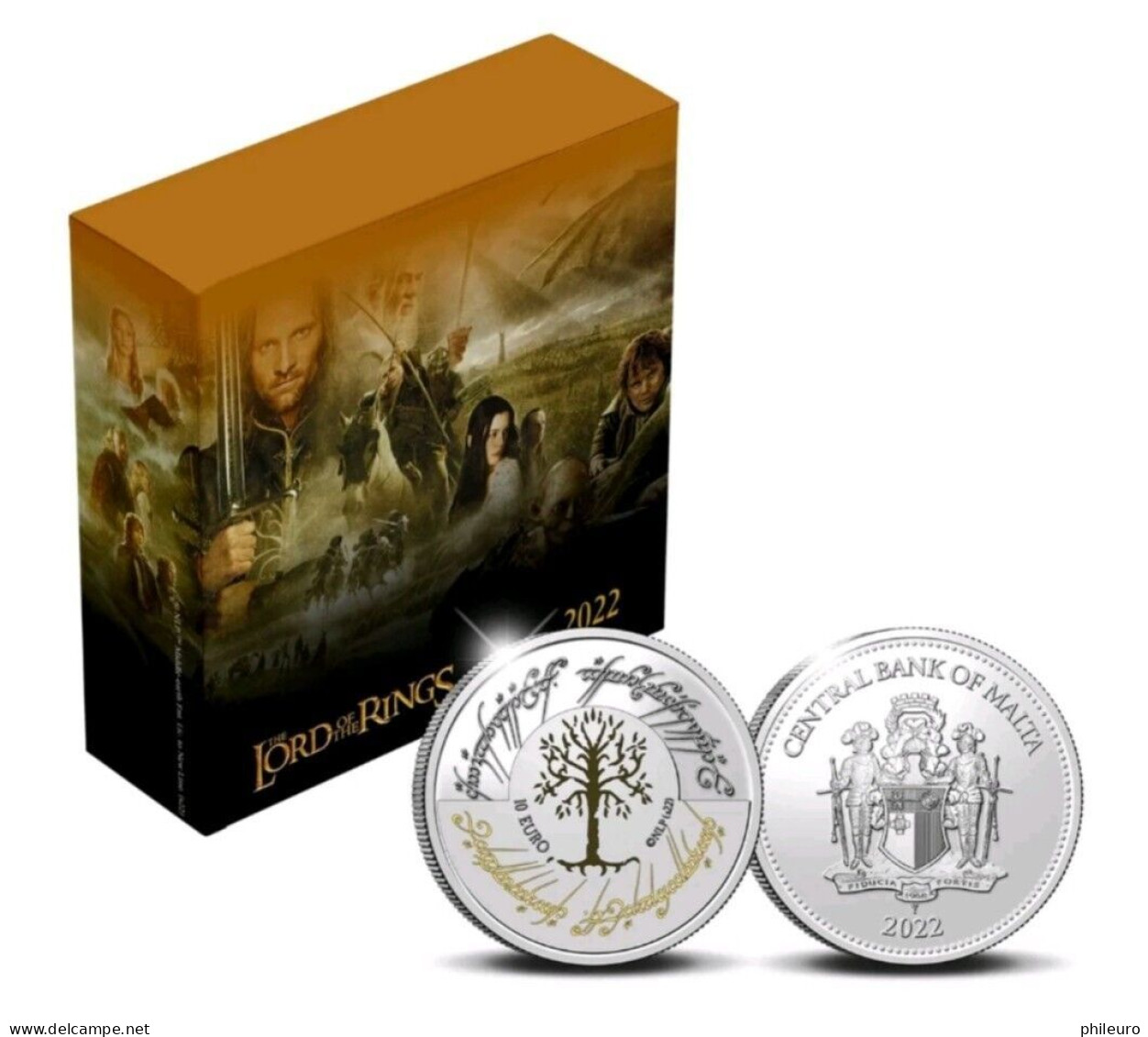 Malte 2022 : 10€ 'The Lord Of The Rings' (BE En Coffret) - Dispo En France - Malte