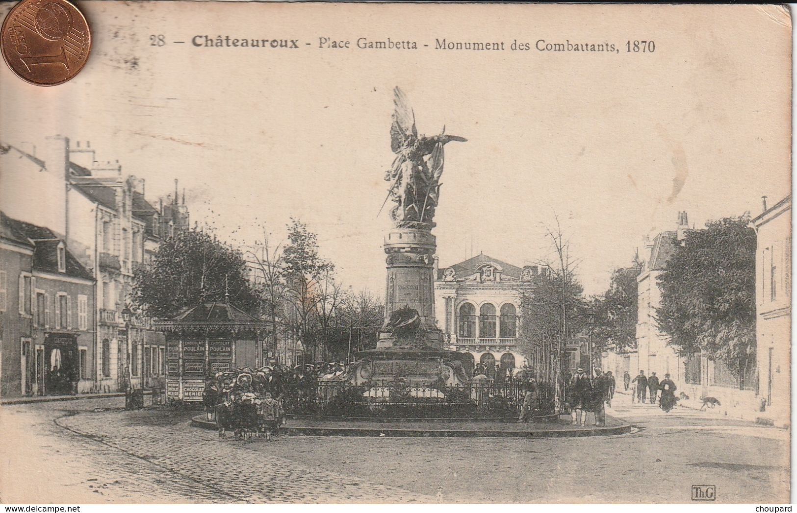 36  - Carte Postale Ancienne De  CHATEAUROUX  Place Gambetta - Chateauroux