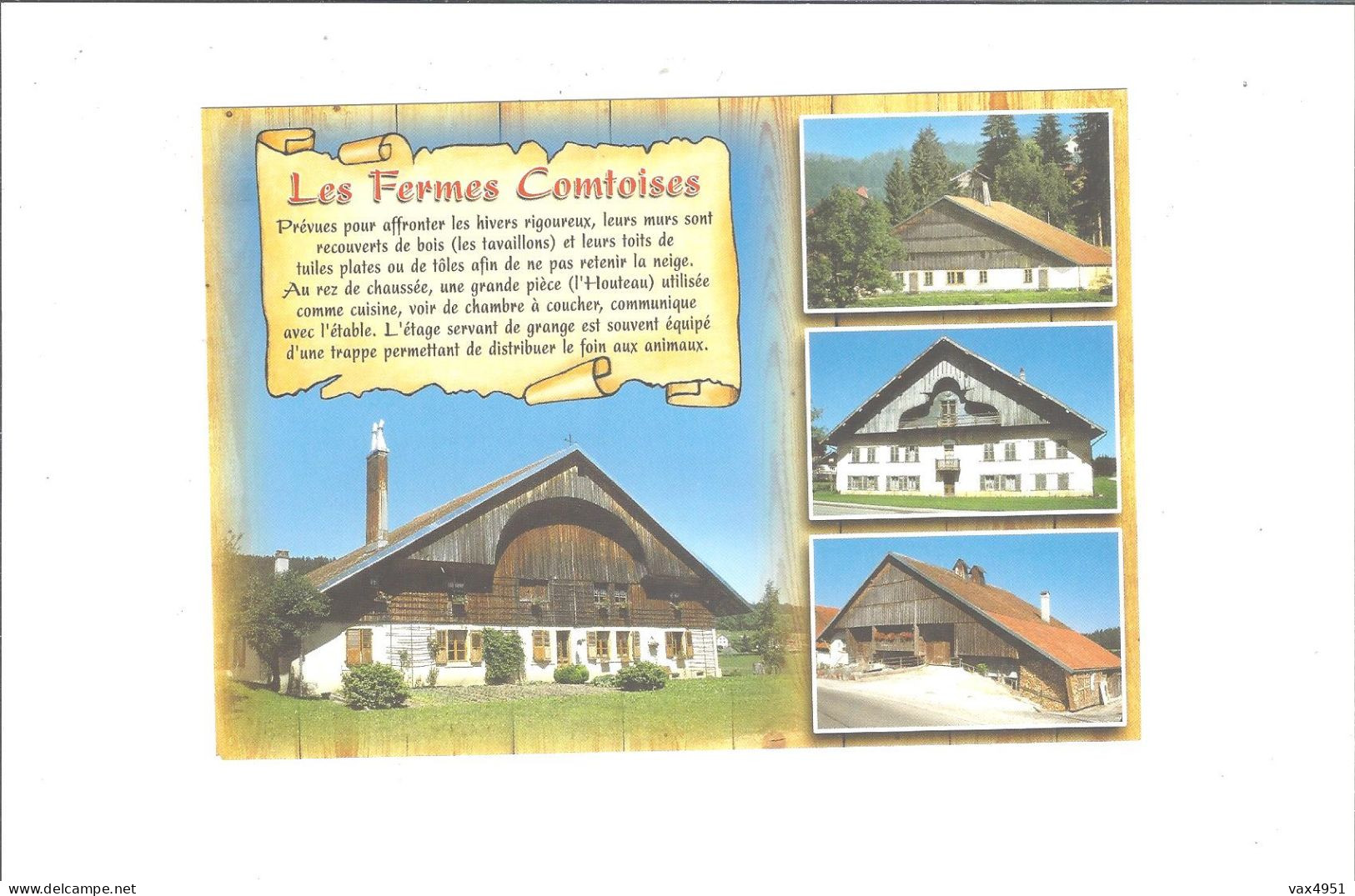 FRANCHE COMTE   LES FERMES COMTOISES                  MULTIVUES       ***            A  SAISIR *** - Franche-Comté