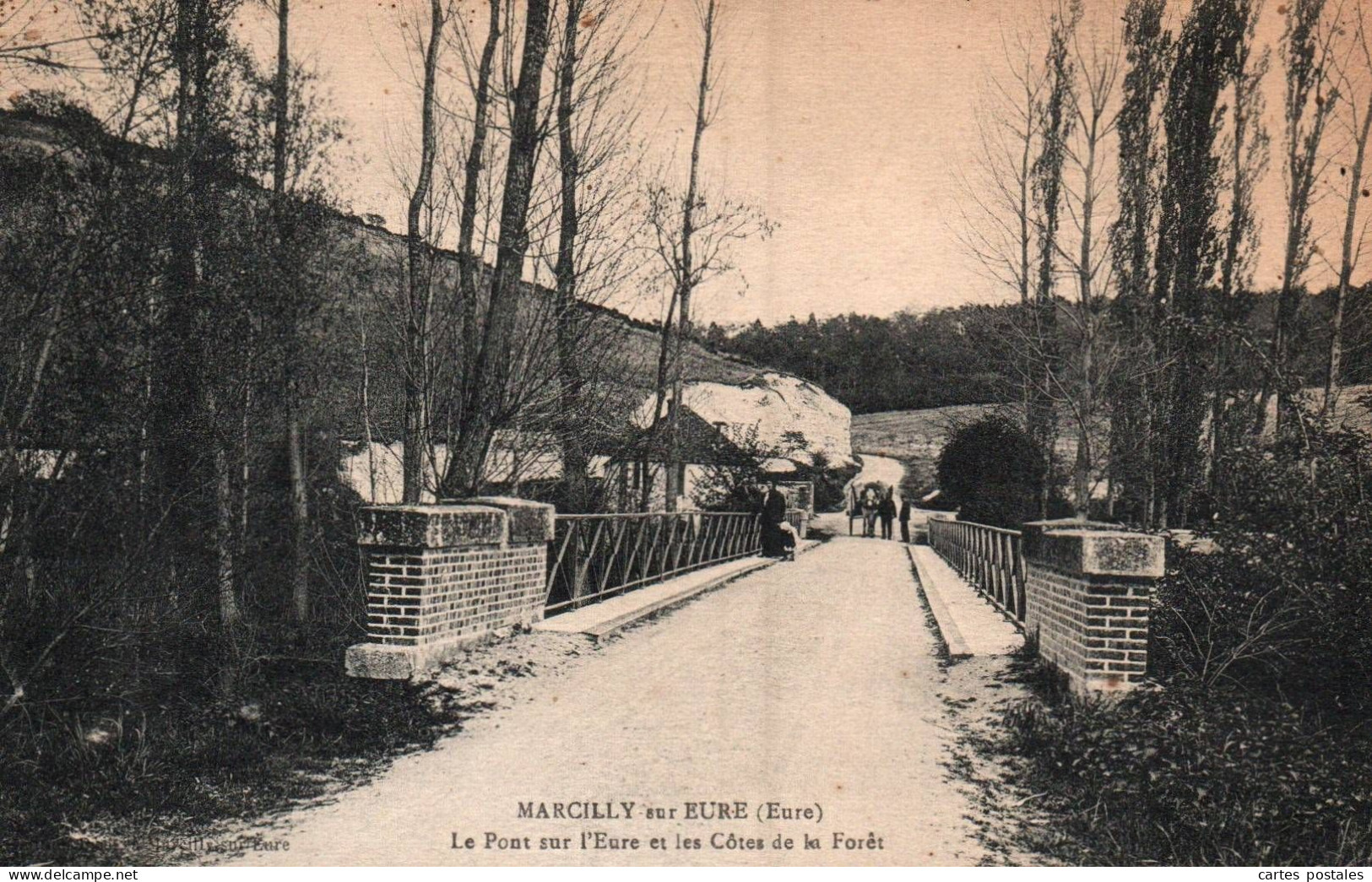 MARCILLY Sur EURE  Le Pont Sur L'Eure Et Les Côtes De La Forêt - Marcilly-sur-Eure